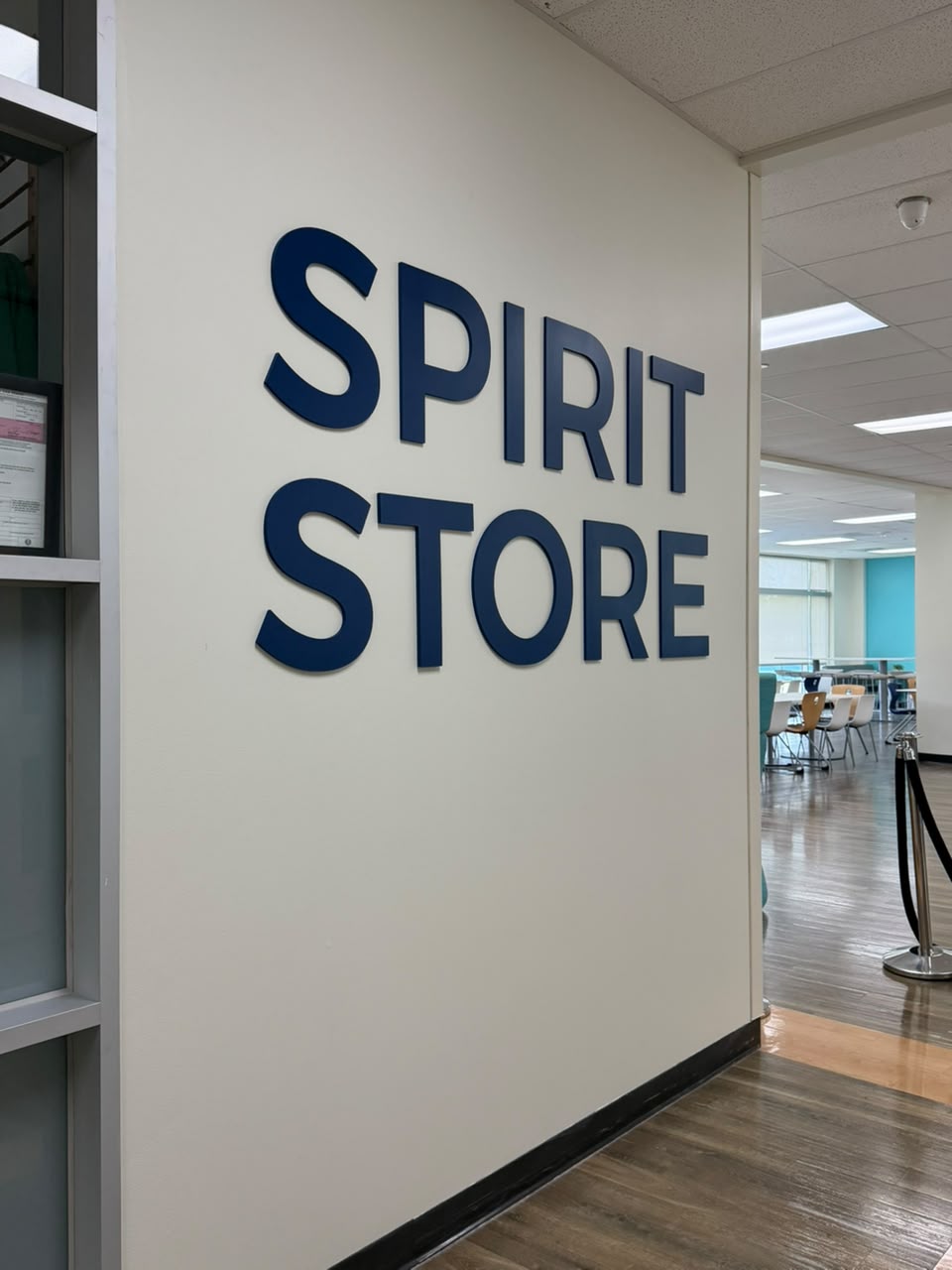 3D Interior Retail Sign — Spirit Store