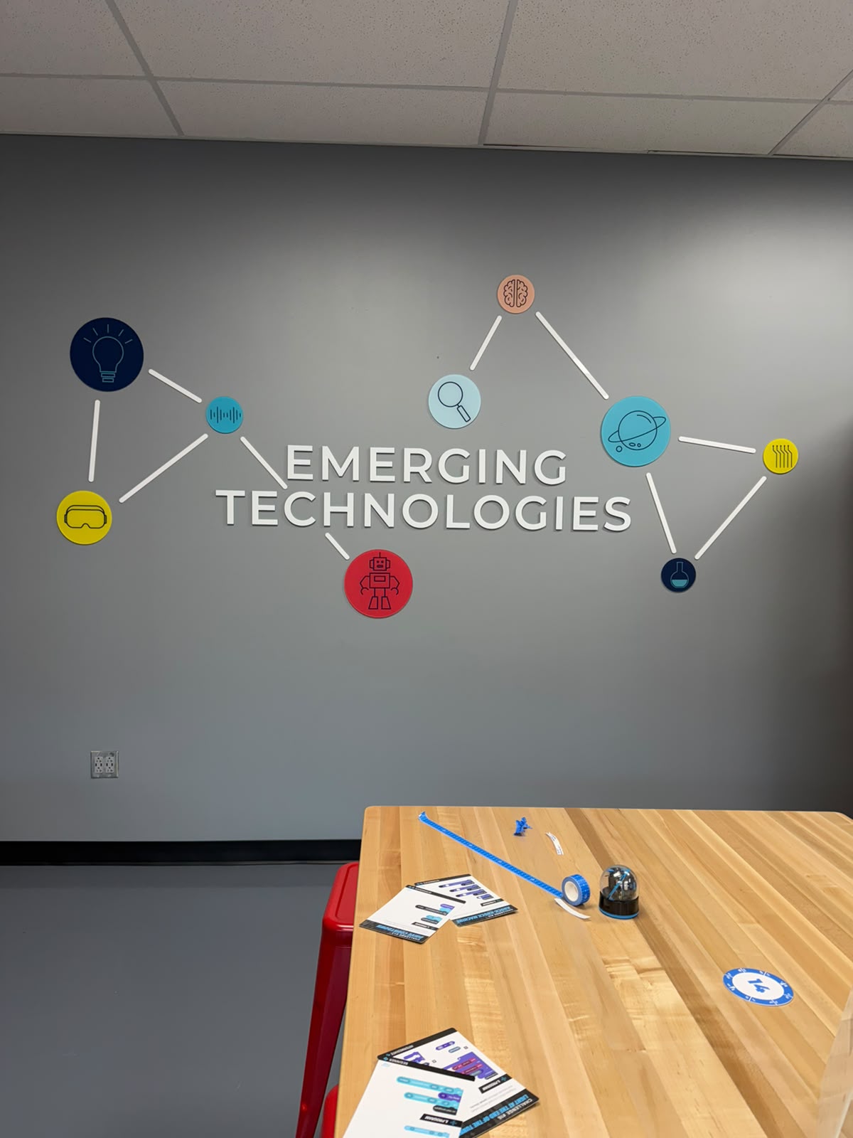 3D Letters & Wall Icons — Emerging Technologies